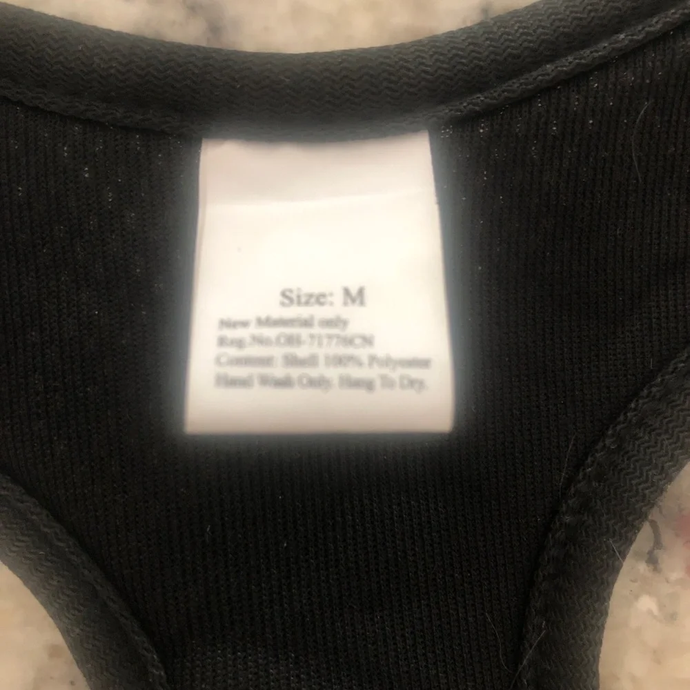The Dog Walking Company Adjustable Black Gray Dog Harness Size M Set of 2